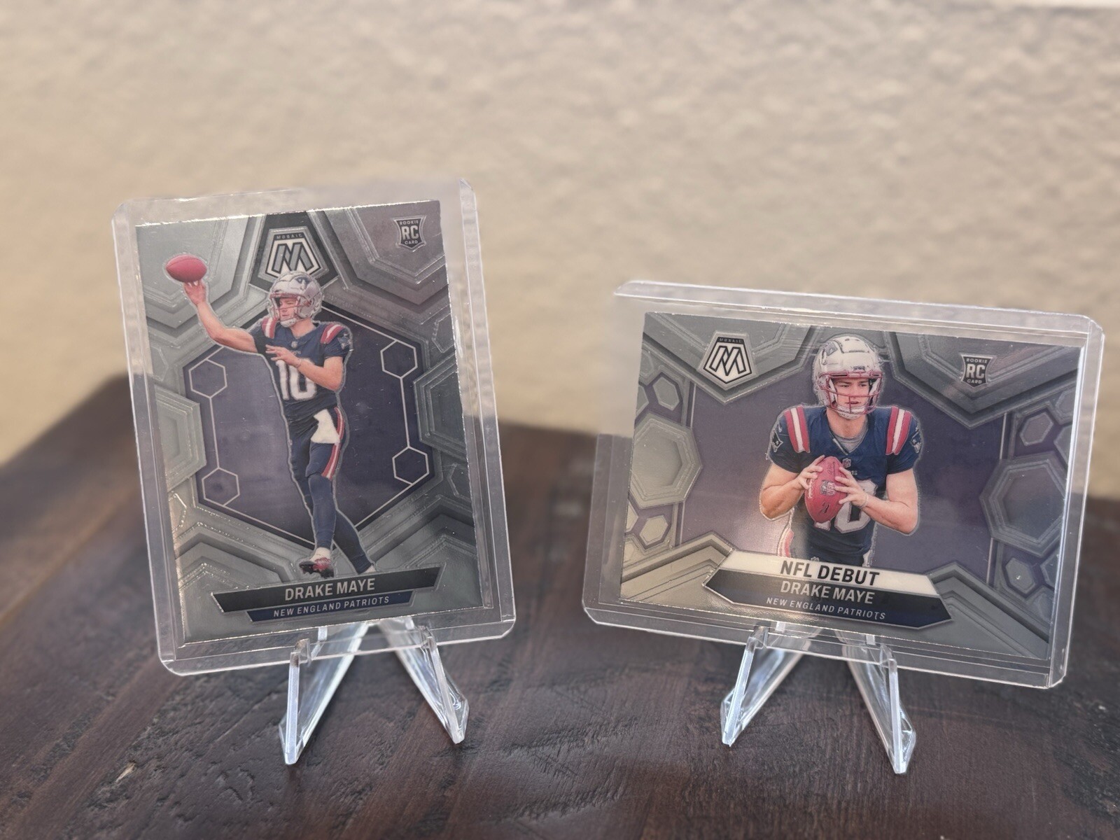 2024 Mosaic Football DRAKE MAYE Silver Base NFL Debut Hobby RC and base RC 🔥