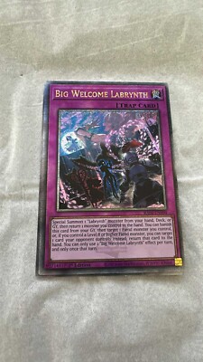Yugioh EU English Big Welcome Labrynth RA04-EN104 Quarter Century Secret Rare NM