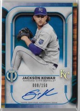Jackson Kowar 2022 Topps Tribute #TA-JK Tribute Autographs Blue #/150 Auto