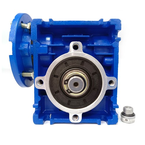 NMRV030 Worm Gear Reducer with Flange 56B14 Speed Ratio 10:1 & 9mm Input Shaft - Picture 4 of 10