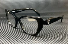 PRADA PR 18WV 1AB1O1 Black Women's 52 mm Eyeglasses