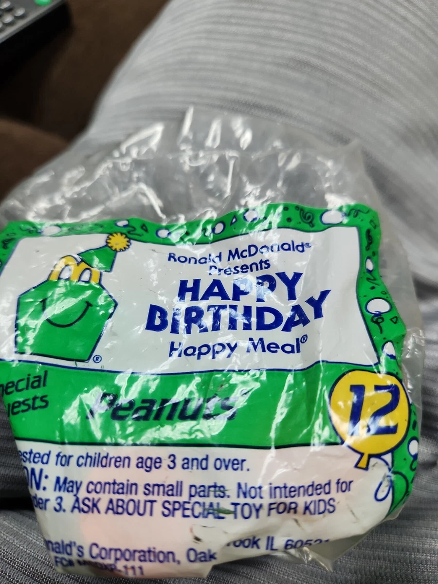 McDonald's Happy Meal Toy - Happy Birthday Train #12 Peanuts 1994 New Snoopy