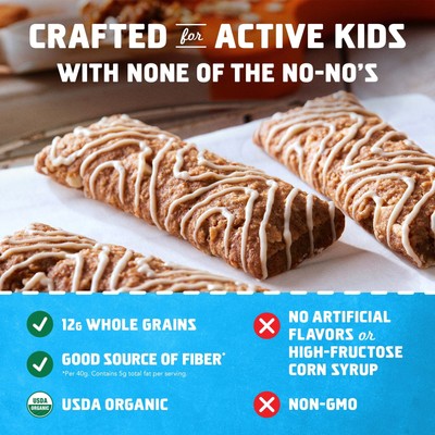 CLIF Kid Zbar Organic Iced Oatmeal Cookie Bar, 1.27 Oz, 18 Ct
