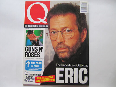 Q MAGAZINE - MAR 1994 - ERIC CLAPTON GUNS 'N' ROSES RICHARD THOMPSON APHEX TWIN