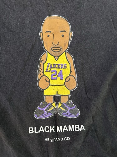 Heist & Co T Shirt Kobe Bryant Mens XL Black Graphic Cotton USA Basketball
