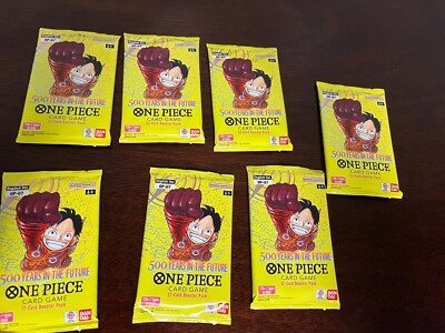 One Piece Op-07 500 Years In The Future Booster Pack New Sealed Lot Of 7!