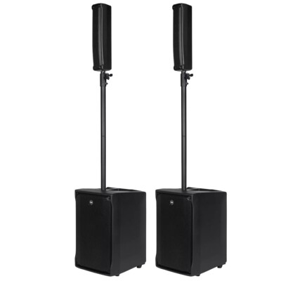 RCF Evox Jmix8 Active 2-Way Array Powered Music Speaker System 2-Pack