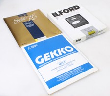 Photographic Darkroom Paper - 8x10 Forte 5 , Ilford 10 , Gekko 20 