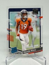 Marvin Mims 2023 Panini Donruss Clearly Rated Rookie #74 Denver Broncos
