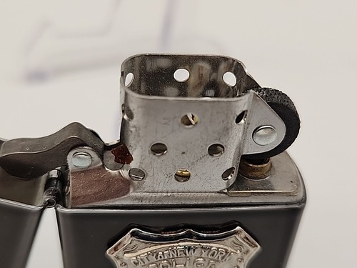 Vintage Zippo 1999 City of New York Police PBA Liquid Gray Lighter - Picture 7 of 11