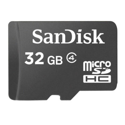 San Disk Micro SD Card 32GB Memory +SDHC Adapter For Nintendo