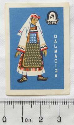Vintage Jugoslawien Matchbox Label - Drava - Dalmacija Ref.1