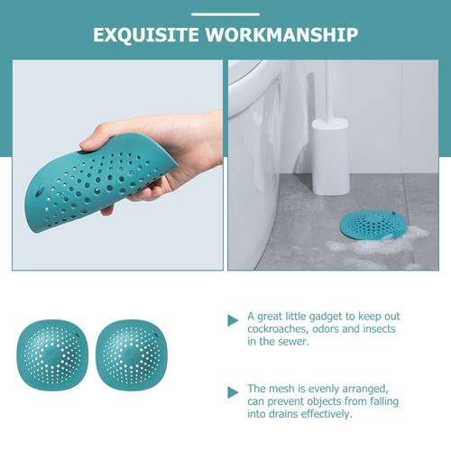 2 Pcs Round Drain Cover Tub Drain Plug Filters Sink Strainer Hair Drain Cover - Picture 5 of 10