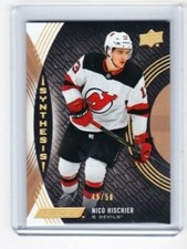 2018 2018-19 UPPER DECK ENGRAINED NICO HISCHIER SYNTHESIS GRIP PARALLEL /50 14