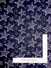 Patriotic Star Toss Blue Tonal Cotton Fabric Timeless Treasures C6398 By Yard