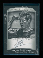 2017 UD Goodwin Champions TAKERU KOBAYASHI #133 Black & White AUTO Silver INK