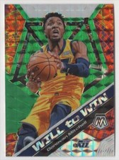 2019-20 Panini Mosaic Will to Win Green Prizm Donovan Mitchell Utah Jazz #16