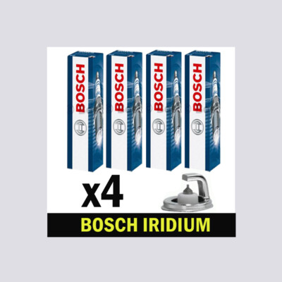 4x Bosch Iridium Spark Plugs for SKODA OCTAVIA 1Z 1.2 1.4 08->13 1Z3 1Z5