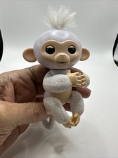 WowWee Fingerlings Kiki Lavender JGlitter Monkey 5" Electronic Toy Works 2016