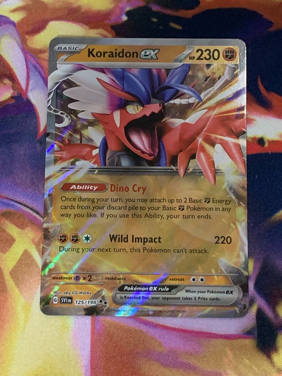 Pokemon TCG Koraidon EX 125/198 - Scarlet & Violet Rare Holo