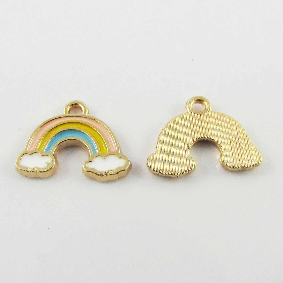Bulk 10pce Enamel Mini Rainbow Charm Pendant 15x12mm eBay