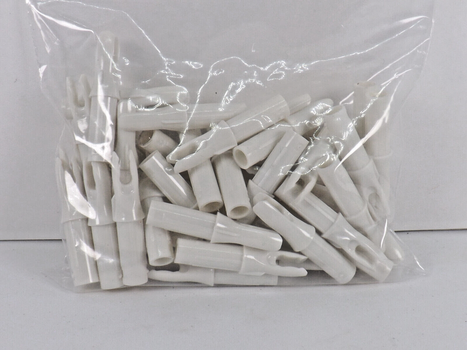 AAE I6P Nocks Per Tiro Con L’Arco – ID .246 Bianco, 12 Pezzi (IP6WH12) – Made In USA