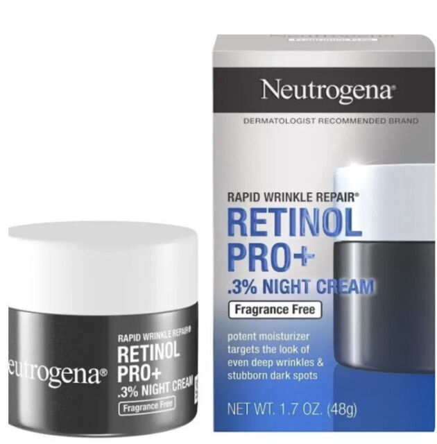 Neutrogena Rapid Wrinkle Repair Pro Night Cream 0.3% Retinol 1.7 oz