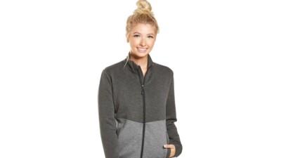 NEW Women's Storm Creek Gray Luxe Interlock Wrinkle Free Full Zip  Jacket Small