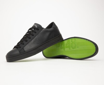 P448 ''jack'' all black sneakers mens Missized* 41 & 42 leather