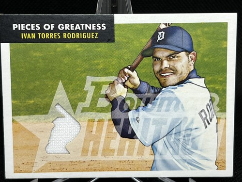 2007 Bowman Heritage Pieces of Greatness #IR Ivan Rodriguez Jersey Relic Tigers - Bild 1 von 11
