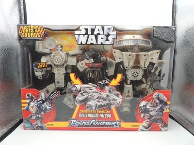 Star Wars - Transformers Millennium Falcon Chewbacca Han Solo - Hasbro 2006