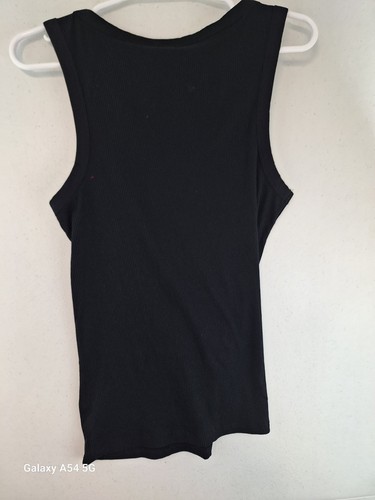Gap Women's Large Black Ribbed Scoop Neck Tank Top NWT $24.99 434676 - Picture 3 of 3