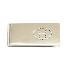 Hermes Eclipse Money Clip Compact Silver 925 496366