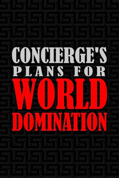 Notizbuch 6X9 Zoll, 120 Seiten, Concierge's World, Journal, Schreibheft-image