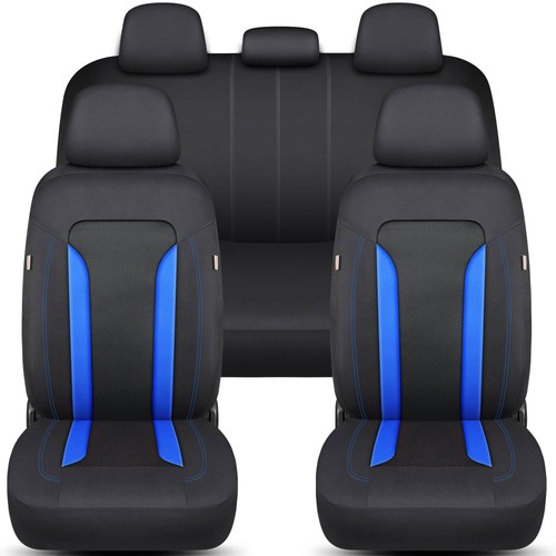 Schonbezüge-Komplettset für Seat Leon 2 1P Bj 2005-12 in Schwarz/Blau FT1 - Bild 1 von 10