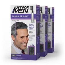 Just For Men Touch of Gray, Gray Hair Coloring for Men's with Comb Applicator