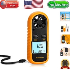 Lightweight Multi-Function Wind Speed and Temperature Gauge - Outdoor Essential