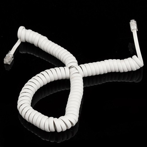Telephone Handset Cable Telephone Handset Cord Phone White Useful 2019 Hot - Photo 3/7