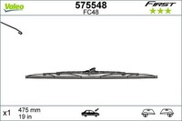 Wischblatt Hinten Rechts Valeo 575548 FüR Seat Skoda Ssangyong Suzuki Toyota Vw
