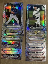 2026 Bowman Chrome Baseball REPTILIAN REFRACTOR 13 Card Lot 1st Bowman Prospects