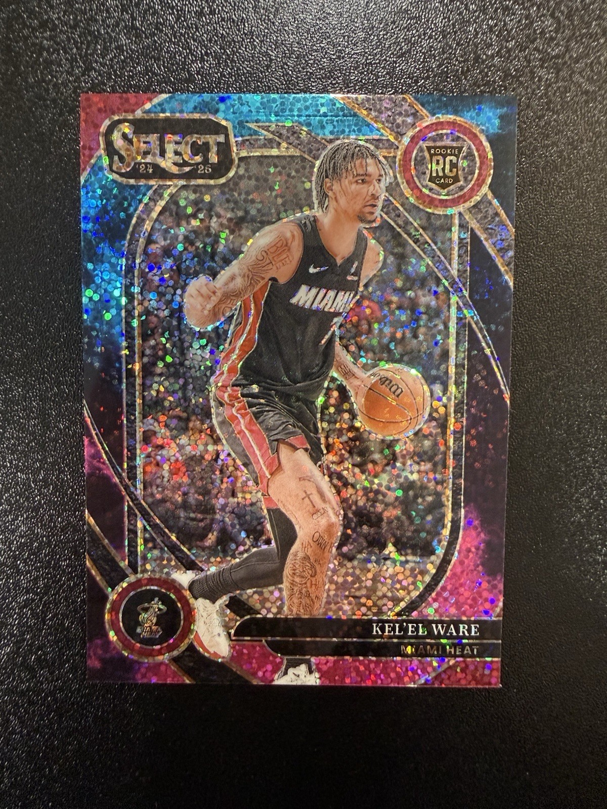 2024-25 Panini Select - Courtside Kel'el Ware #66 Cosmic Prizm Rookie SSP RC