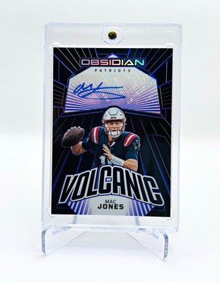 Panini 2023 Obsidian Volcanic Signatures Purple Mac Jones VS-MJO Auto /75