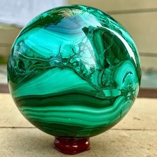 4.75LB Natural peacock quartz hand carved sphere crystal repair gemstone ball