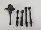 1983 Hasbro Gi Joe Dragonfly Helicopter Missile Parts Lot Vintage #2