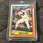 1990 Topps Nolan Ryan #1 Texas Rangers Baseball Card Strikeout Leader MLB EX/MT
