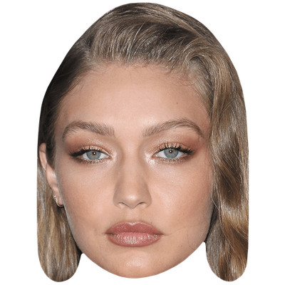 Gigi Hadid (Make Up) Big Head. Größer als das Leben Maske.
