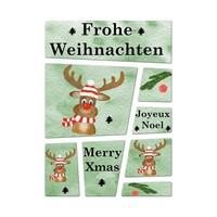 Frohe Weihnachten Rentier KüHlschrankmagnete Im 8 Er Set