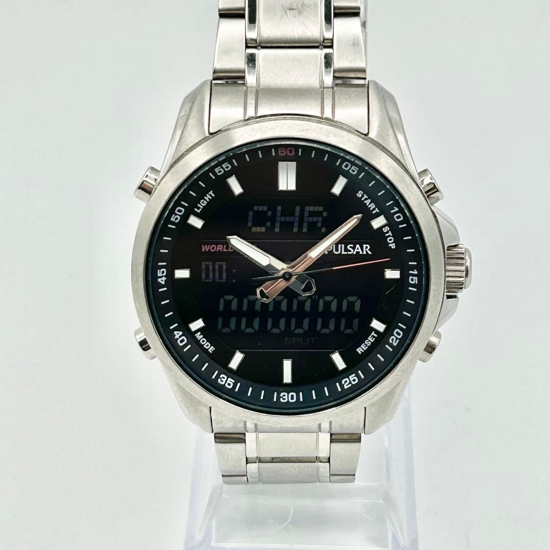 Seiko Pulsar N021-X008 Ana-Digi Quartz Men's Watch New Battery