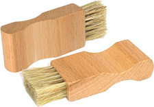 2 Pcs Shoe Polish Applicator Brushes Small Shoe Cleaning Brushes Wooden Handle S