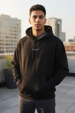NWT Sonneti London Men's Black Hoodie Sz M